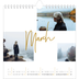 Square calendars  — Gold marker pen [March]
