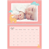 A4 Double Photo Calendar — Cute animals [April]