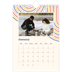 A5 Photo Calendar — Retro stripes [January]