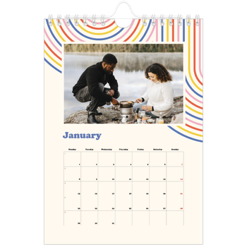 A5 portrait — Retro stripes