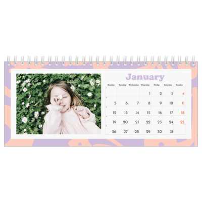 Desk calendars — Playing with pattern [January]