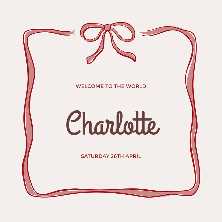 Invitations — Bundled in bows