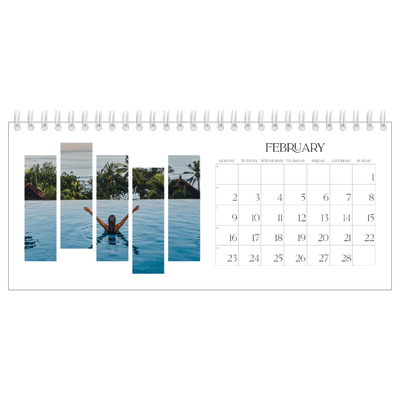 Desk calendars — Travel mosaics [February]