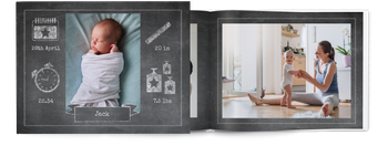 Photo Books — Chalkboard infographic