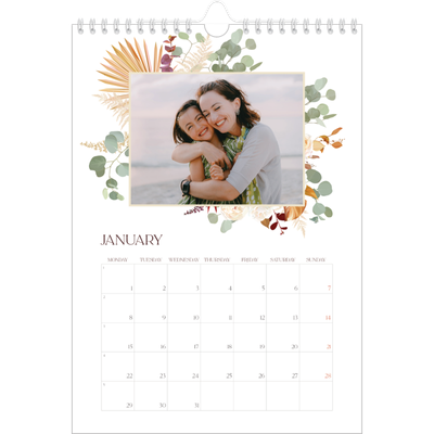 A4 Photo Calendar — Boho [January]