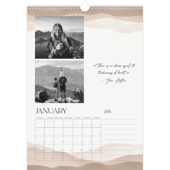 A3 Photo Calendar — Wellbeing quotes