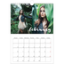 A4 Photo Calendar — Simple script [February]
