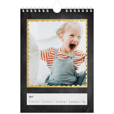 A5 Photo Calendar — Rustic charm [April]