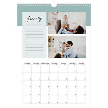 A3 Photo Calendar — List Calendar