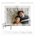 Square calendars  — Clear frame [February]