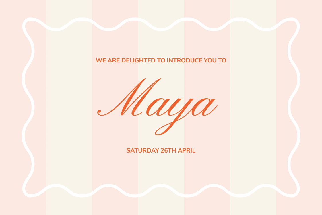 Invitations — Stamp and stripes rose