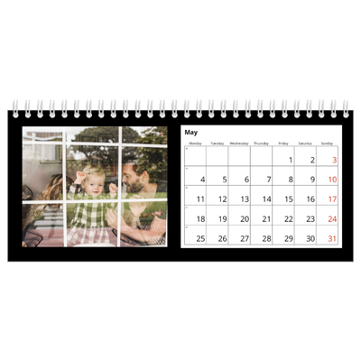 Desk calendars — Black margin [May]