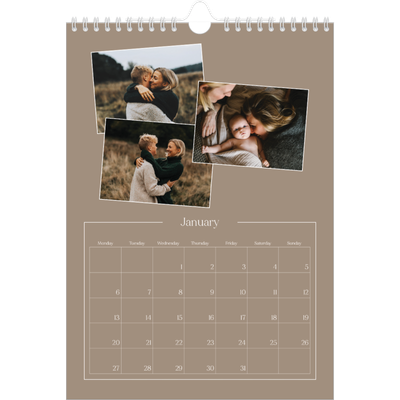A4 Photo Calendar — Crafted memories [January]