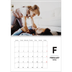 A4 Double Photo Calendar — Letter spotlight [February]