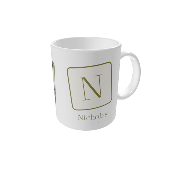 Personalised mugs — Tile initial