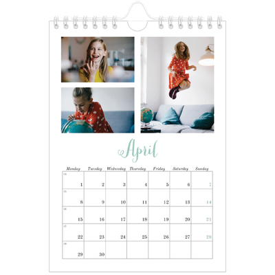 A5 Photo Calendar — Hello world [April]