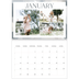 A4 Double Photo Calendar — Paintbrush effect [January]