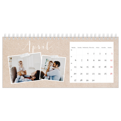 Desk calendars — Scrapbook calendar [April]