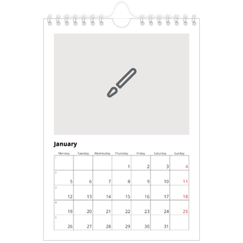 A5 portrait — Design your own calendar