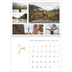 A4 Double Photo Calendar — Scribble text [January]