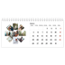 Desk calendars — Collage shapes [January]