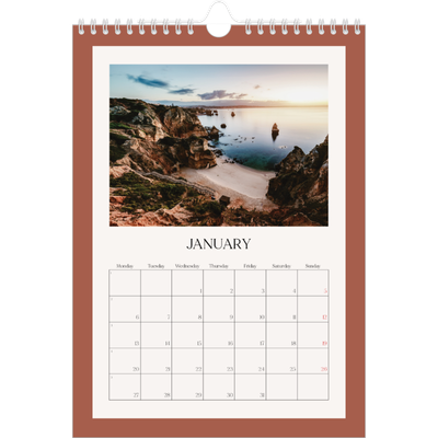 A4 Photo Calendar — Classic colours [January]