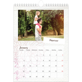 A4 Photo Calendar — Floral giftwrap