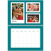 A4 Double Photo Calendar — Colour pop snapshots [January]