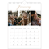 A4 Photo Calendar — Photo strip boxes [January]
