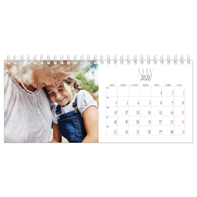 Desk calendars — Mixed typography [cover]