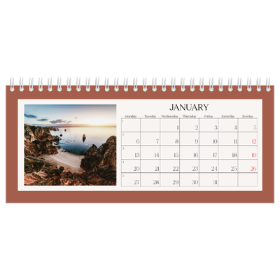 Desk calendars — Classic colours [January]