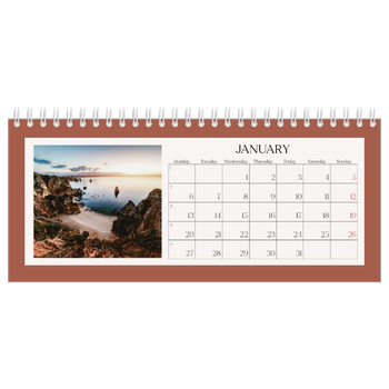 Desk Photo Calendar — Classic colours