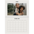 A4 Double Photo Calendar — Simple ivory [February]