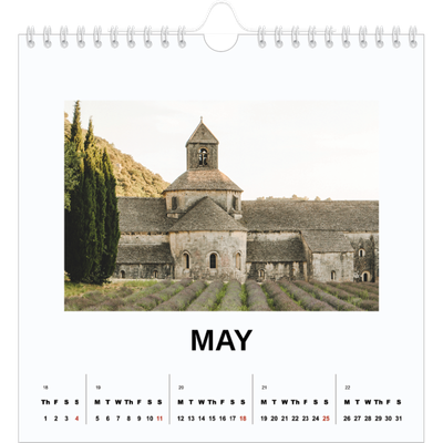 Square calendars  — Simple photo [cover]