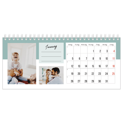 Desk calendars — List Calendar [January]