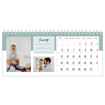 Desk Photo Calendar — List Calendar