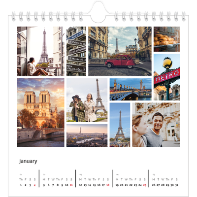 Square calendars  — Framework [January]