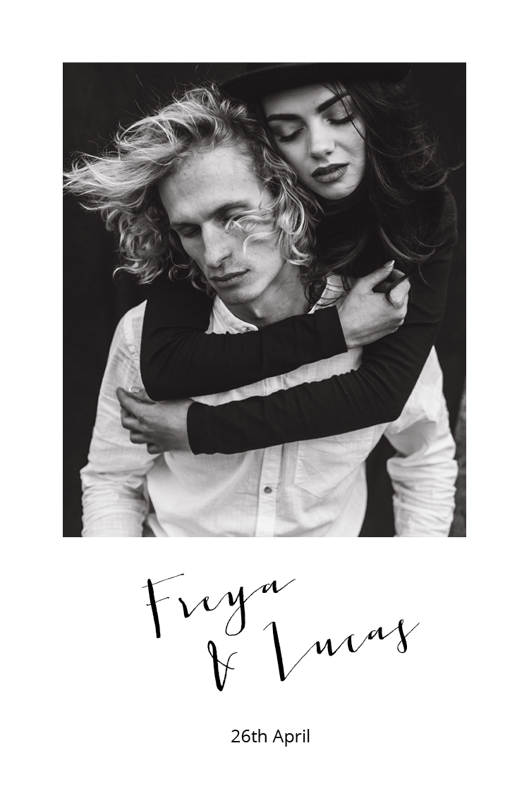 Invitations — Black and white