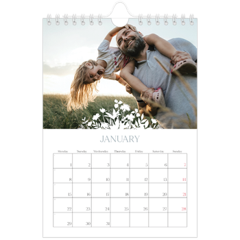 A5 portrait — Flower motif