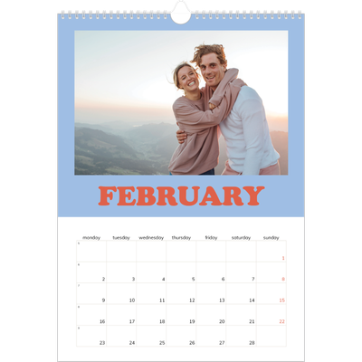 A3 photo calendars — Retro frames [February]