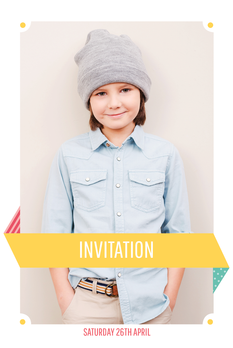 Invitations — Party ribbon