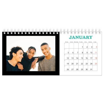 Desk calendars — Fun type [January]