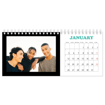 Desk Photo Calendar — Fun type