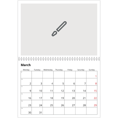 A4 Double Photo Calendar — Design your own calendar [March]