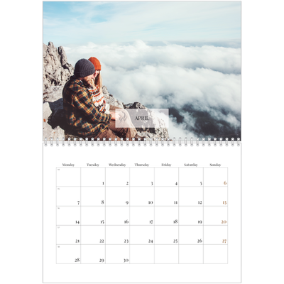 A4 Double Photo Calendar — Classic calendar [April]