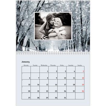 A4 Double Photo Calendar — Four seasons