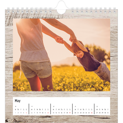 Square calendars  — Wood [May]