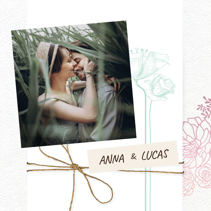 Invitations — Floral giftwrap