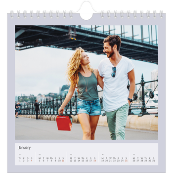 Square Photo Calendar — Colour my world