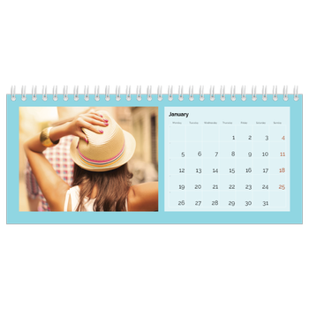 Desk Photo Calendar — Bright and bold